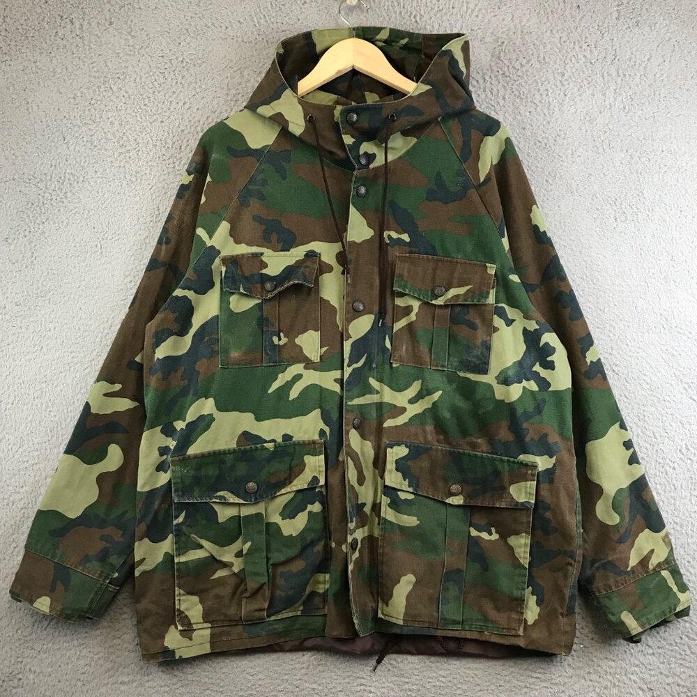 Vintage Black Sheep Army Camouflage Chore Jacket Hunting‎ size L